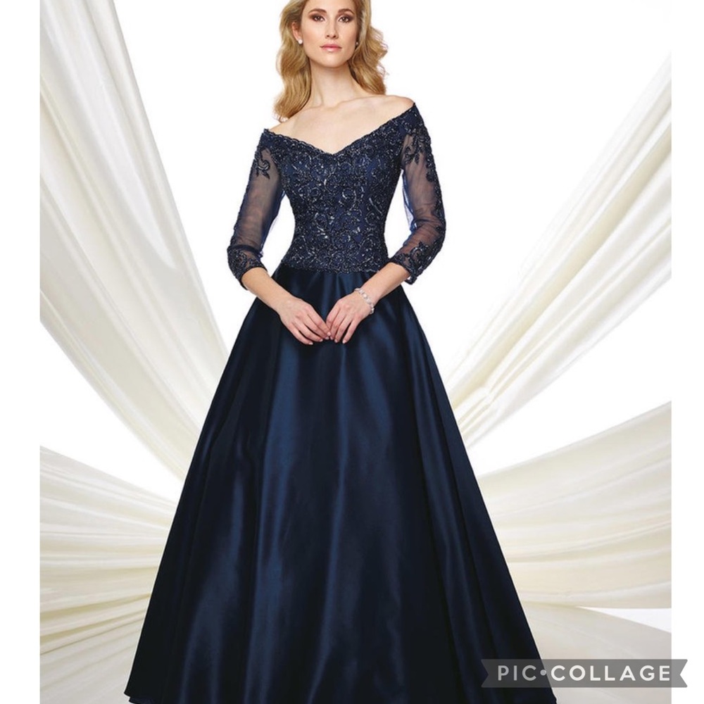 Montage by MonCheri 3/4 length sleeves gown - Picture 7 of 8